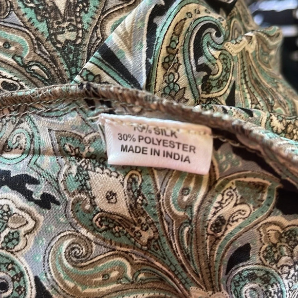 Wrap dress silk blend women’s medium - Picture 8 of 8